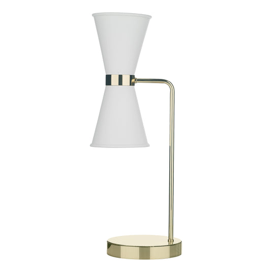 David Hunt Lighting HYD4202 Hyde Table Lamp comes with Arctic White metal shade