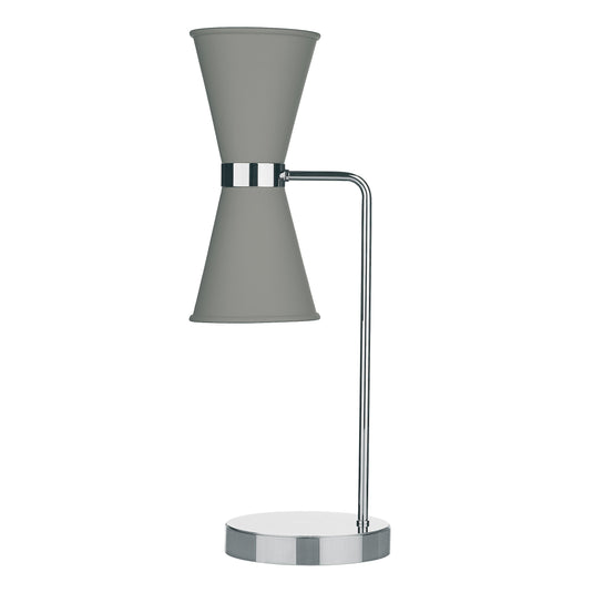 David Hunt Lighting HYD4239C Hyde Table Lamp comes with Powder Grey metal shade