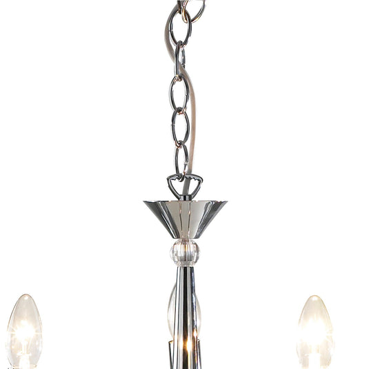 Dar Lighting HYP0550 Hyperion 5 Light Dual Mount Pendant Polished Chrome - 9900