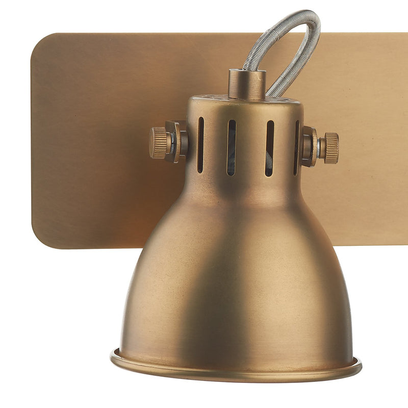 Load image into Gallery viewer, Dar Lighting IDA7775 Idaho 2 Light Bar Spot GU10 Natural Brass - 18219
