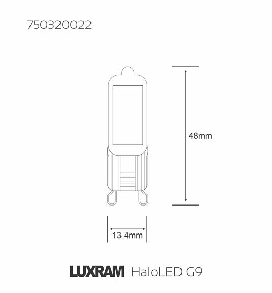 HaloLED G9 2W Natural White 4000K, 200lm, 3yrs Warranty