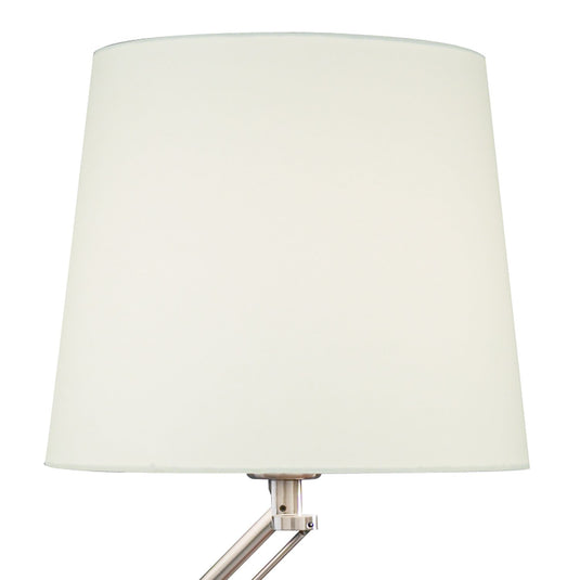 Dar Lighting INF4046 Infusion Table Lamp Satin Chrome Complete complete with Shade INF102 - 35152