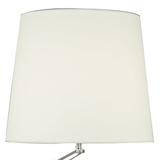 Dar Lighting INF4946 Infusion Floor Lamp Satin Chrome Complete complete with Shade INF142 - 35153