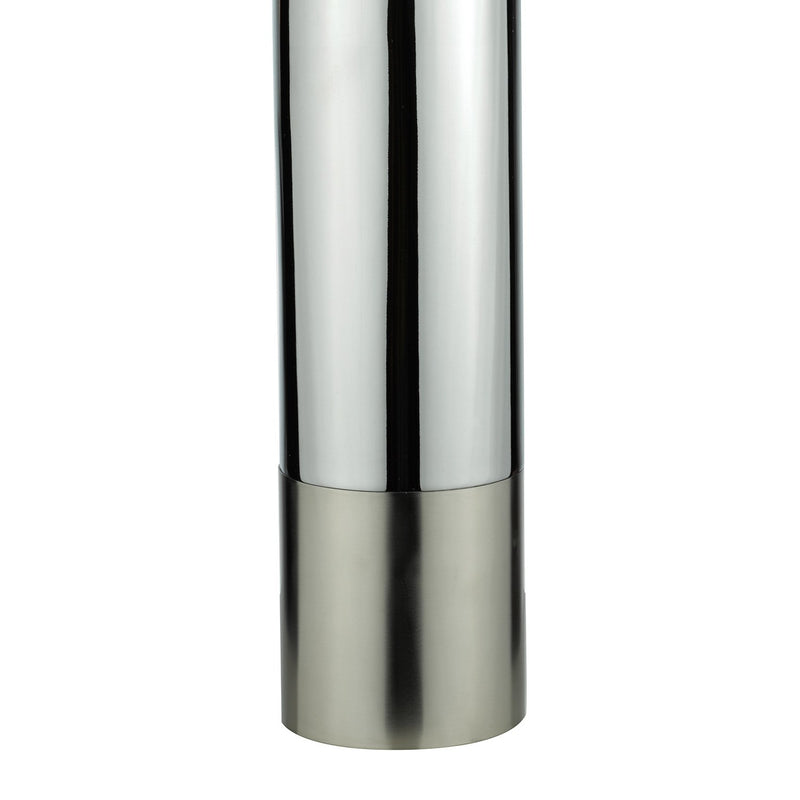 Load image into Gallery viewer, Dar Lighting ING4250 Ingleby Table Lamp 2 Tone Base Polished Chrome And Brushed Chrome With Shade - 35154
