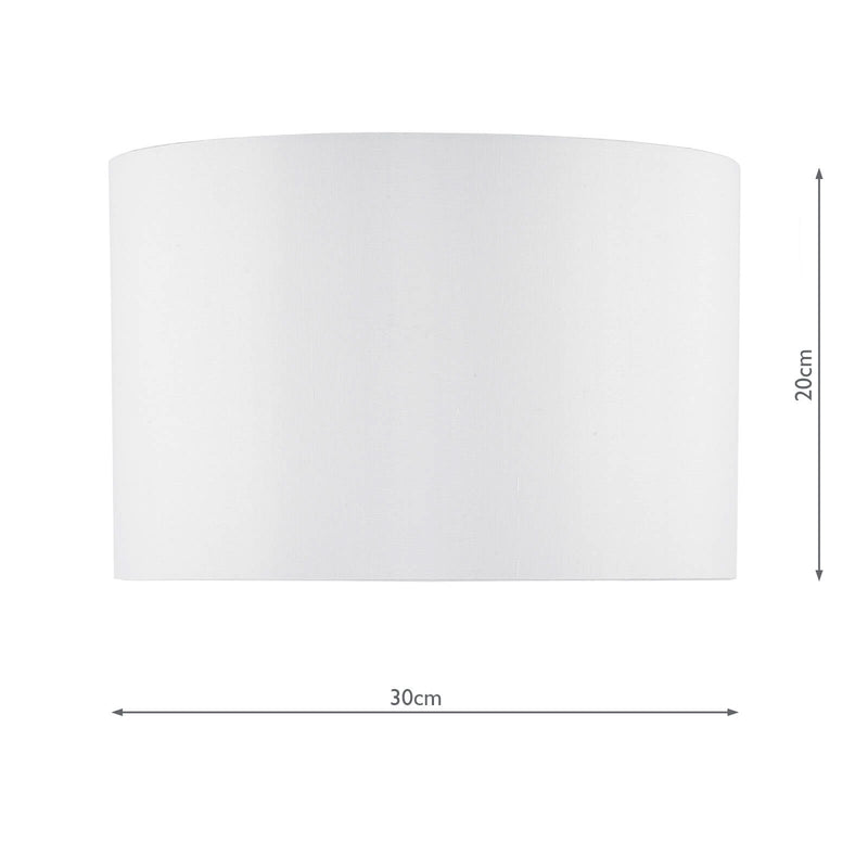 Load image into Gallery viewer, Dar Lighting INN1215 Innsbruck Ivory Faux Silk Oval Shade 30cm - 35155
