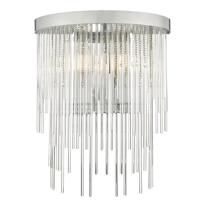Dar Lighting ISL0950 Isla 2 Light Wall Light Polished Chrome And Clear Glass - 35160