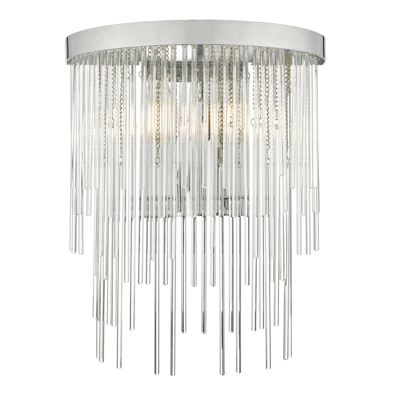 Load image into Gallery viewer, Dar Lighting ISL0950 Isla 2 Light Wall Light Polished Chrome And Clear Glass - 35160

