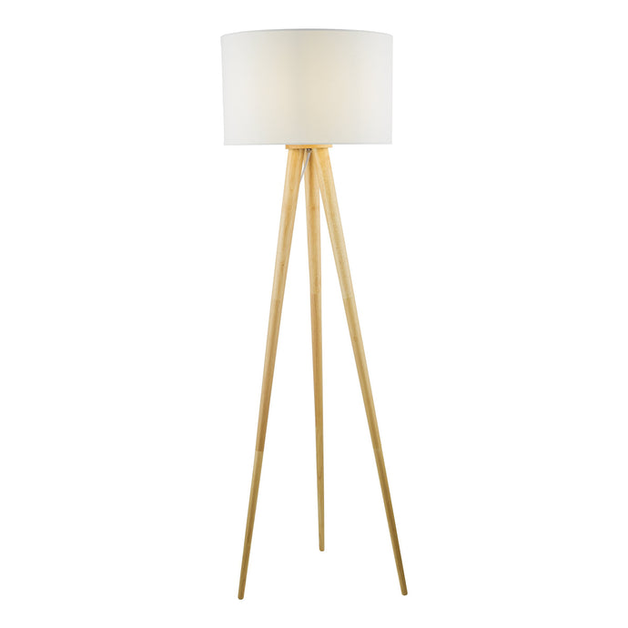 Dar Lighting IVO4943 Ivor Tripod Floor Lamp Light Oak Base Only - 36940