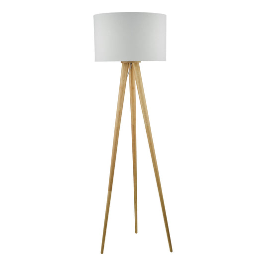 Dar Lighting IVO4943 Ivor Tripod Floor Lamp Light Oak Base Only - 36940