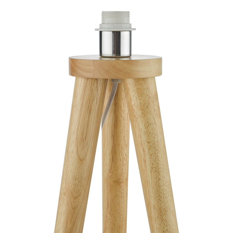 Load image into Gallery viewer, Dar Lighting IVO4943 Ivor Tripod Floor Lamp Light Oak Base Only - 36940

