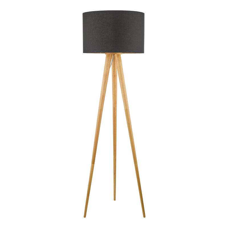 Load image into Gallery viewer, Dar Lighting IVO4943 Ivor Tripod Floor Lamp Light Oak Base Only - 36940
