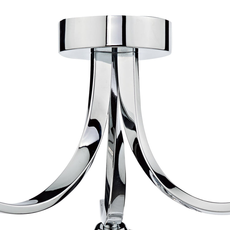 Load image into Gallery viewer, Dar Lighting IVY0350 Ivy 3 Light Semi Flush Polished Chrome - 20044
