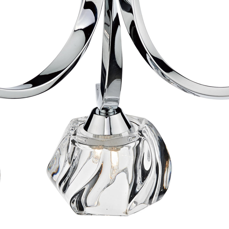 Load image into Gallery viewer, Dar Lighting IVY0350 Ivy 3 Light Semi Flush Polished Chrome - 20044
