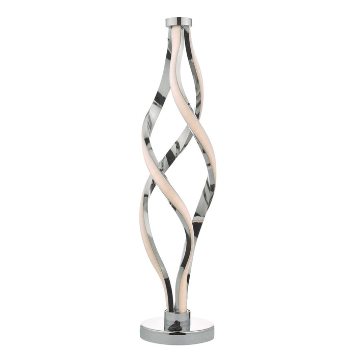 Dar Lighting JIV4268 Jive Ribbons LED Table Lamp Aluminium & Opal - 24155