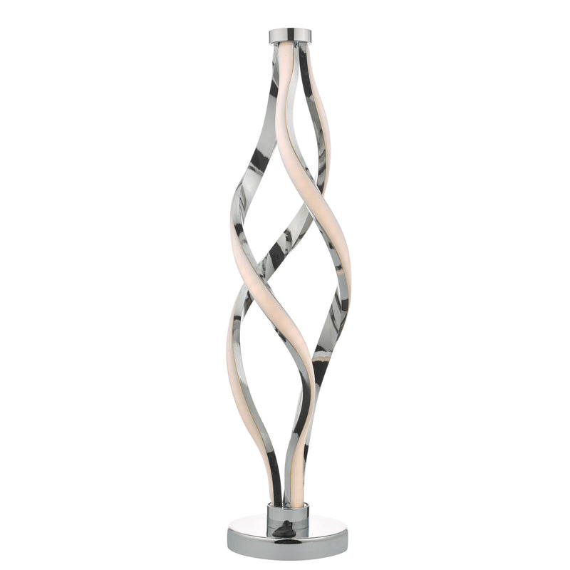 Load image into Gallery viewer, Dar Lighting JIV4268 Jive Ribbons LED Table Lamp Aluminium &amp; Opal - 24155
