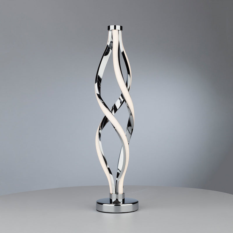 Load image into Gallery viewer, Dar Lighting JIV4268 Jive Ribbons LED Table Lamp Aluminium &amp; Opal - 24155
