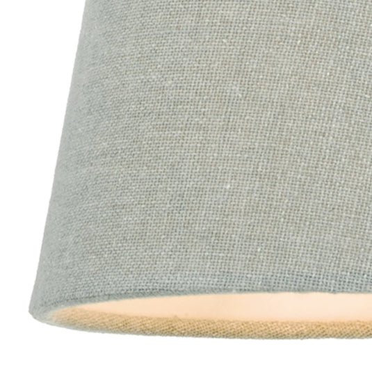 Dar Lighting JOA2639 Joanna Grey Linen Tapered Drum Shade 13cm - 35184