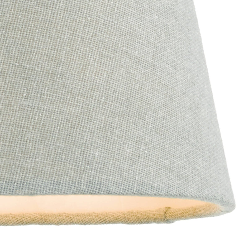 Load image into Gallery viewer, Dar Lighting JOA2639 Joanna Grey Linen Tapered Drum Shade 13cm - 35184
