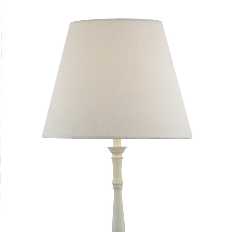 Load image into Gallery viewer, Dar Lighting JOA422 Joanna Table Lamp White complete with Shade - 21867
