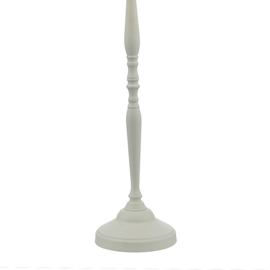 Dar Lighting JOA422 Joanna Table Lamp White complete with Shade - 21867