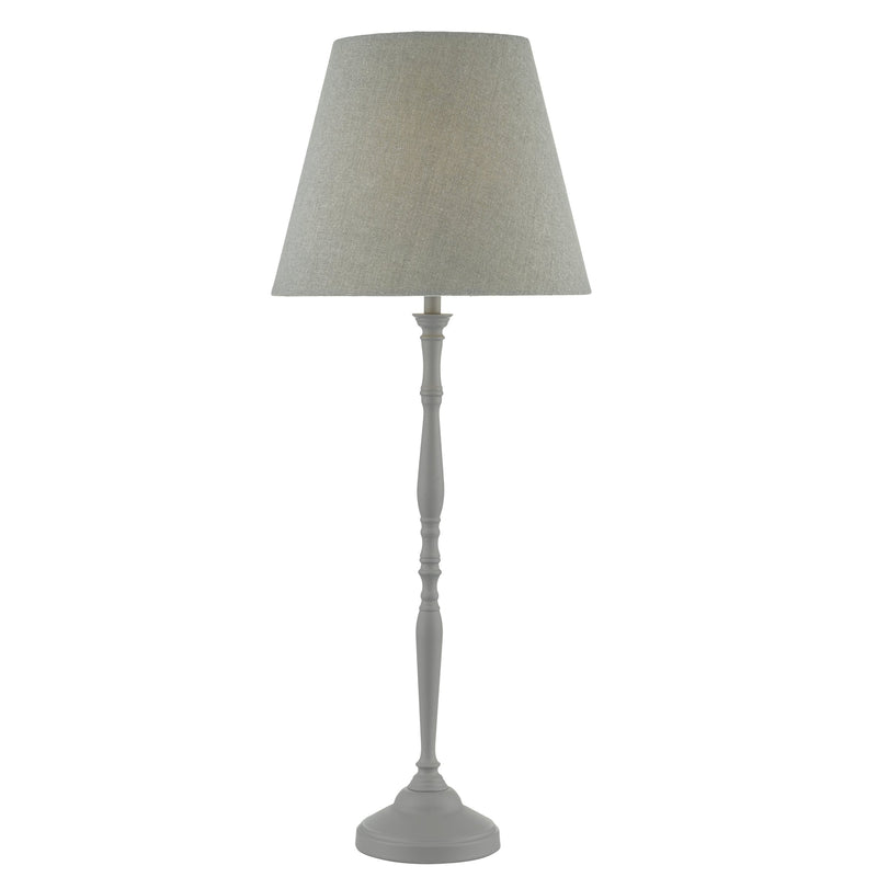 Load image into Gallery viewer, Dar Lighting JOA4239 Joanna Table Lamp Grey complete with Shade - 21868

