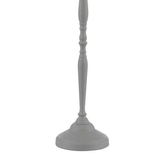 Dar Lighting JOA4239 Joanna Table Lamp Grey complete with Shade - 21868