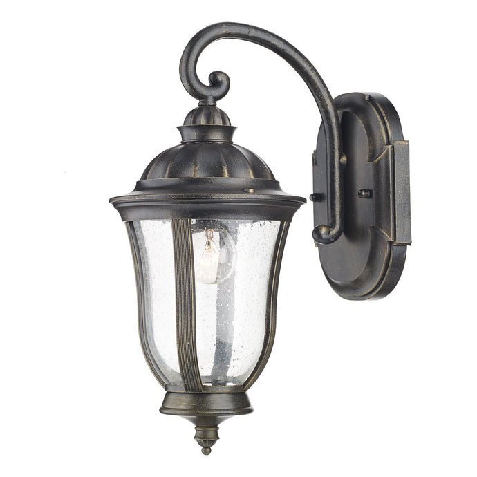 Dar Lighting JOH1635 Johnson Wall Bracket Lantern Black Gold IP44 - 26937