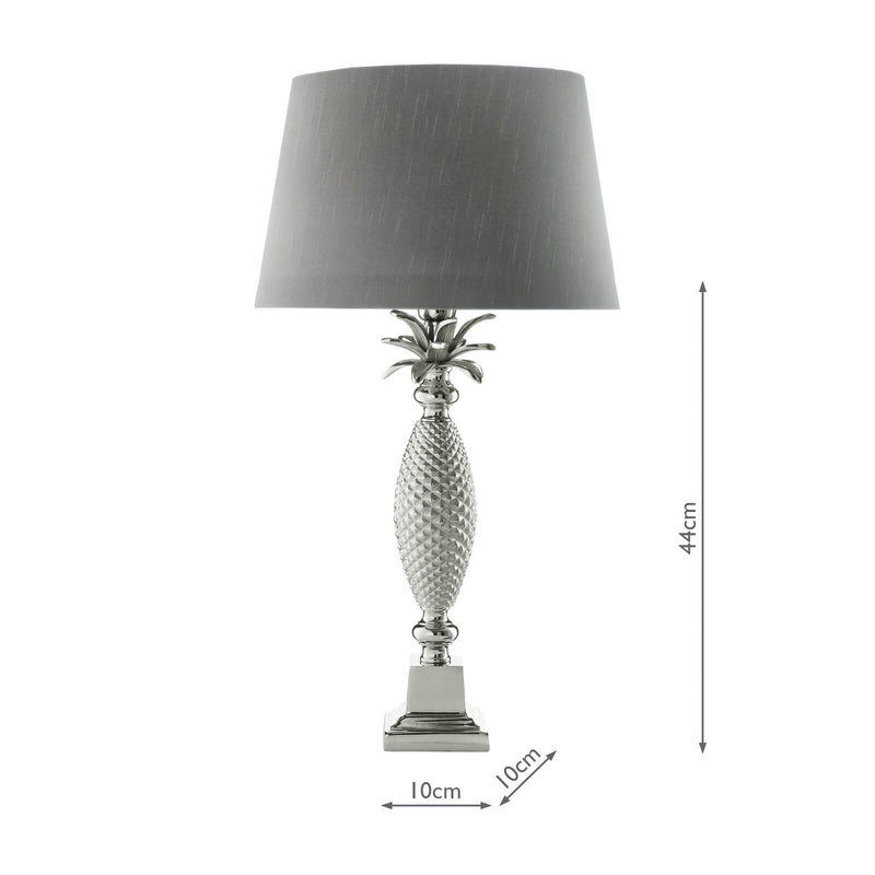 Load image into Gallery viewer, Dar Lighting JOL4338 Jolson Table Lamp Nickel Base Only - 35186
