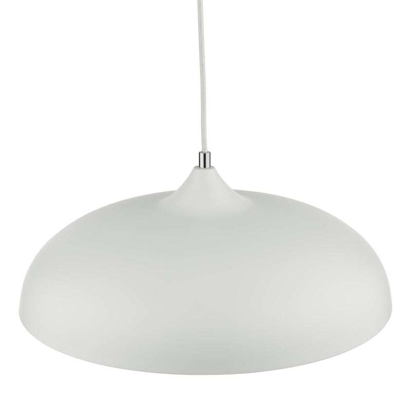 Load image into Gallery viewer, Dar Lighting KAE012 Kaelan 1 Light Single Pendant White - 37142

