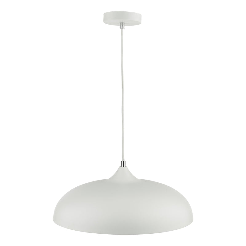 Load image into Gallery viewer, Dar Lighting KAE012 Kaelan 1 Light Single Pendant White - 37142
