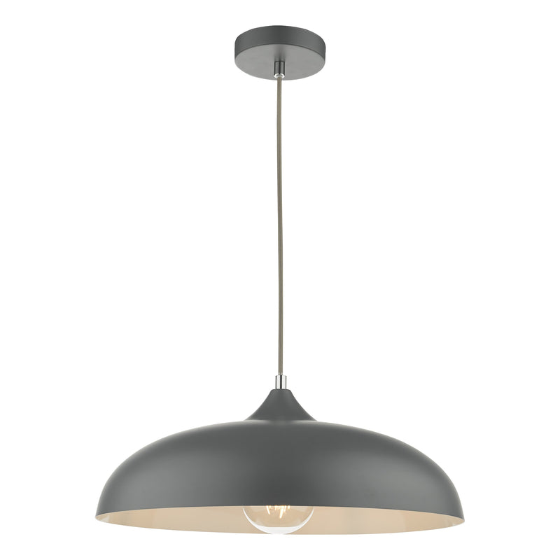 Load image into Gallery viewer, Dar Lighting KAE0137 Kaelan 1 Light Single Pendant Graphite - 37145
