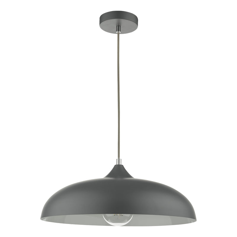 Load image into Gallery viewer, Dar Lighting KAE0137 Kaelan 1 Light Single Pendant Graphite - 37145
