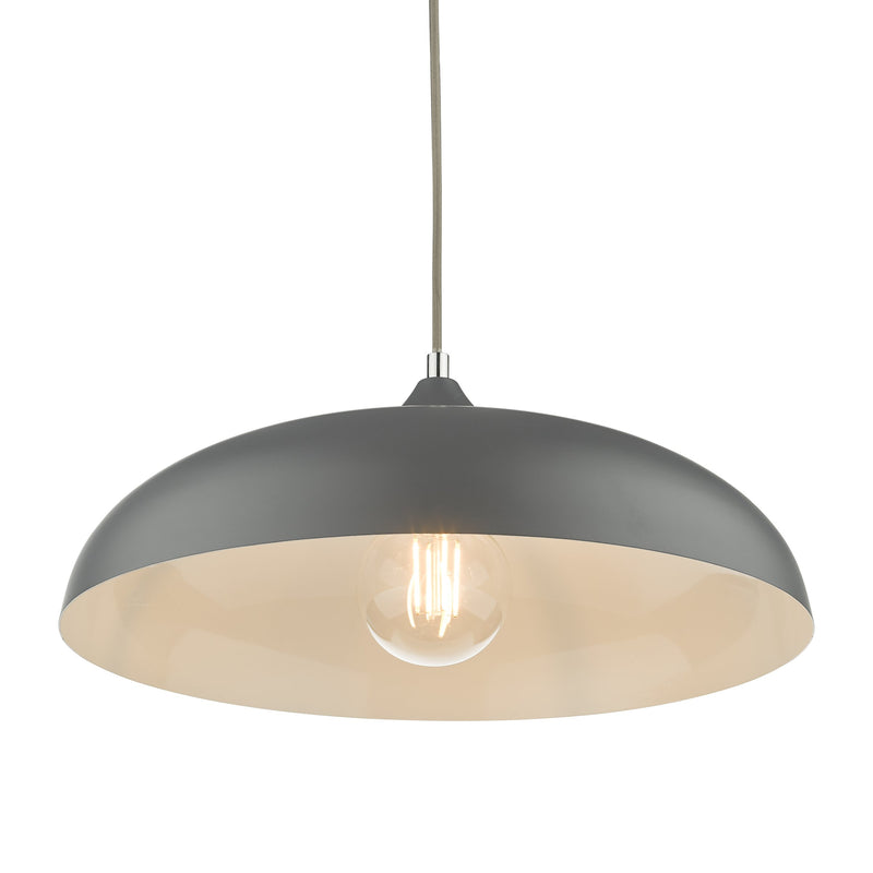 Load image into Gallery viewer, Dar Lighting KAE0137 Kaelan 1 Light Single Pendant Graphite - 37145
