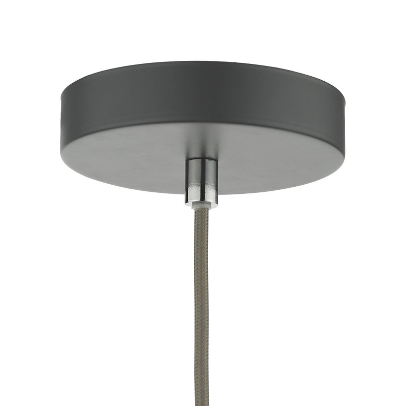 Load image into Gallery viewer, Dar Lighting KAE0137 Kaelan 1 Light Single Pendant Graphite - 37145
