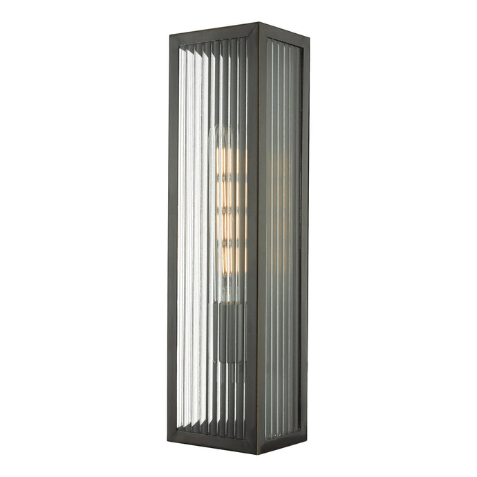 Dar Lighting KEE5063 Keegan Rubbed Bronze Outdoor Wall Light IP44 Large - 24469