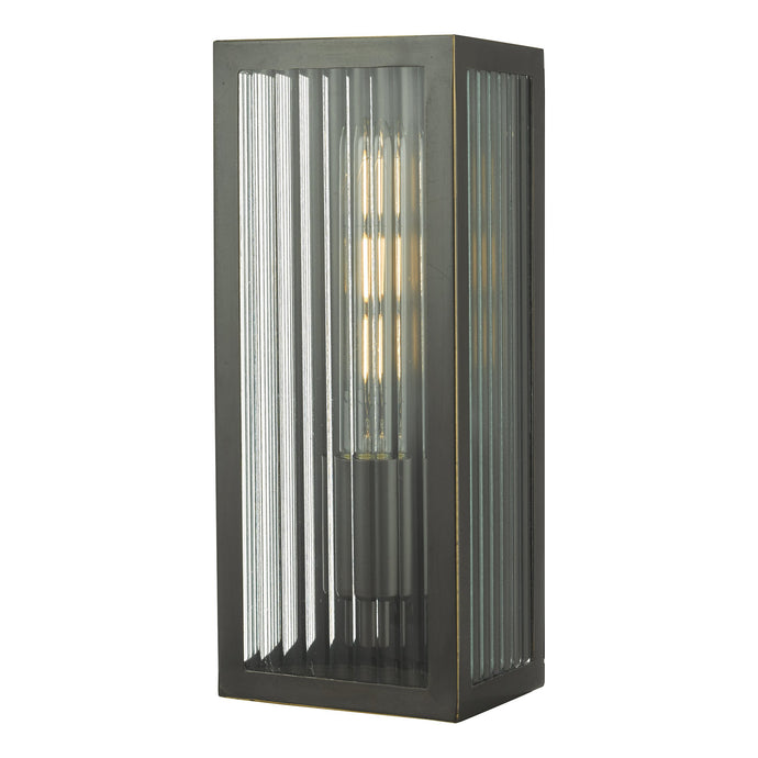 Dar Lighting KEE5263 Keegan Rubbed Bronze Outdoor Wall Light IP44 Small - 24442