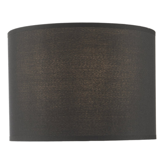 Dar Lighting KEL1222 Kelso Black Cotton Drum Shade 28cm - 36946