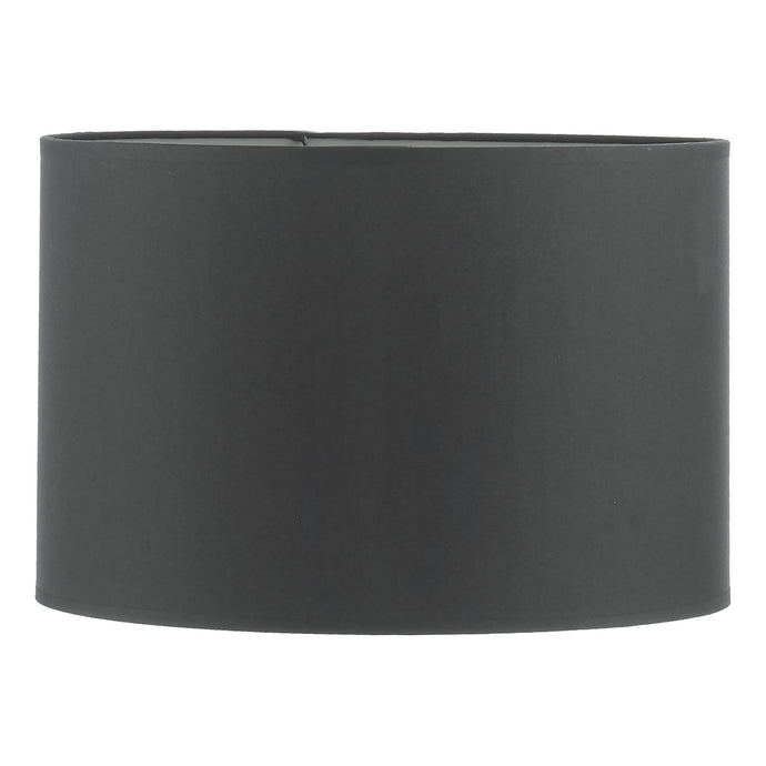 Dar Lighting KEL1522 Kelso Black Cotton Drum Shade 38cm - 36947