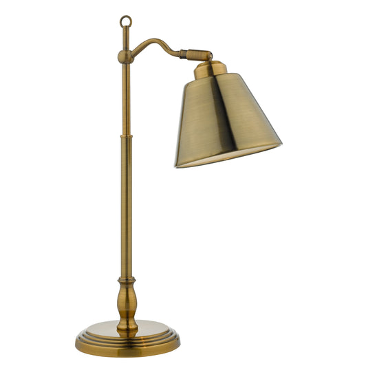 Dar Lighting KEM4175 Kempten Task Lamp Antique Brass - 35192