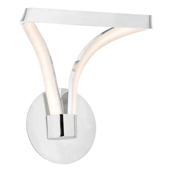 Dar Lighting KIL0750 Killian Wall Light Polished Chrome & Acrylic LED - 35198