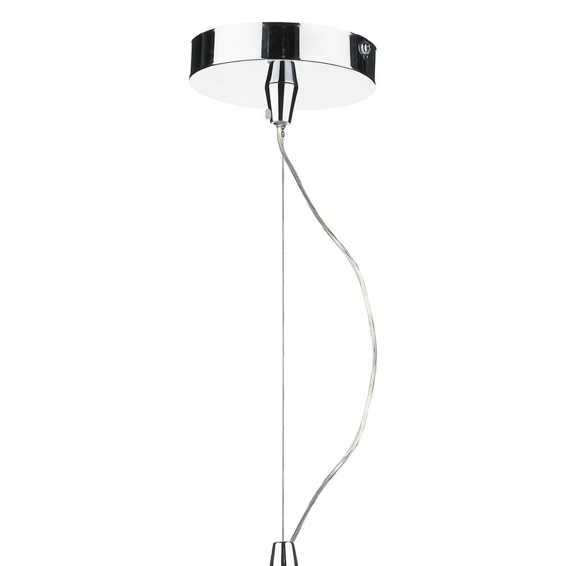 Load image into Gallery viewer, Dar Lighting KYR0350 Kyrie 3 Light Pendant Polished Chrome &amp; Crystal - 35204
