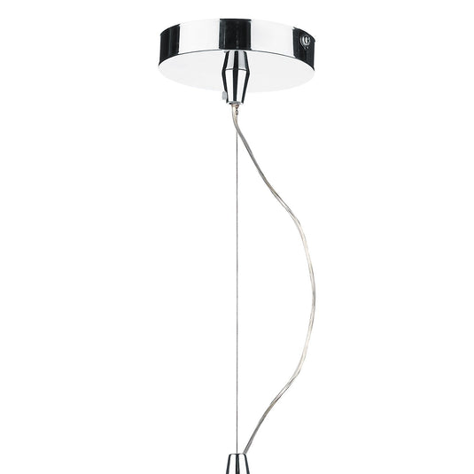 Dar Lighting KYR0350 Kyrie 3 Light Pendant Polished Chrome & Crystal - 35204