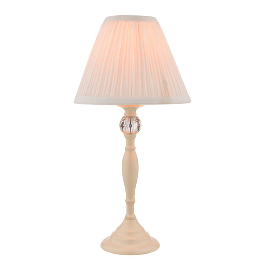 Laura Ashley LA3567334-Q Ellis Satin-Painted Spindle Table Lamp with Ivory Shade