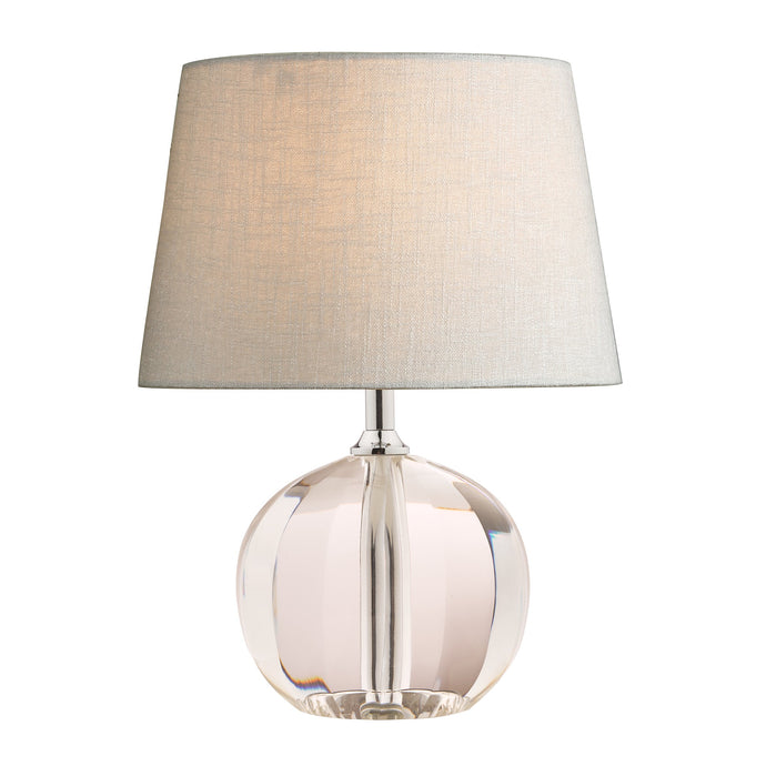 Laura Ashley LA3586307-Q Lydia Hand-Cut Faceted Crystal Glass Globe Table Lamp Base Petite Base Only