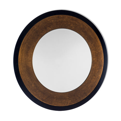 Laura Ashley LA3624477-Q Cara Large Mottled Bronze Round Mirror