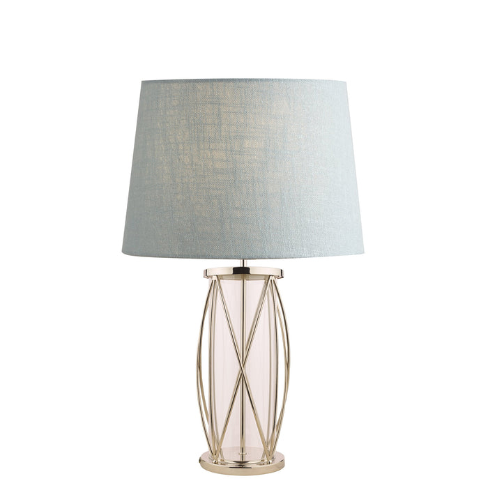 Laura Ashley LA3688858-Q Beckworth Polished Nickel Lattice Table Lamp Base Large Base Only