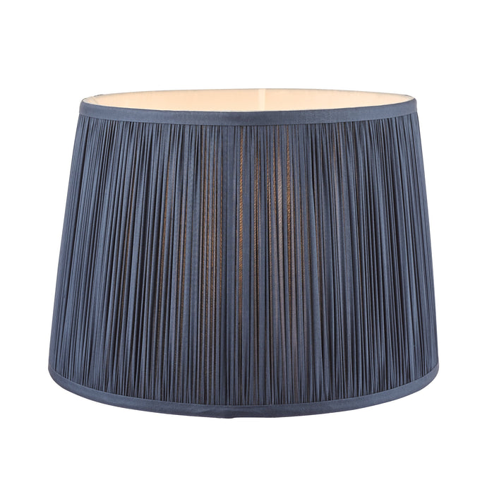 Laura Ashley LA3712378-Q Hemsley Pleated Shade Midnight Blue 8''