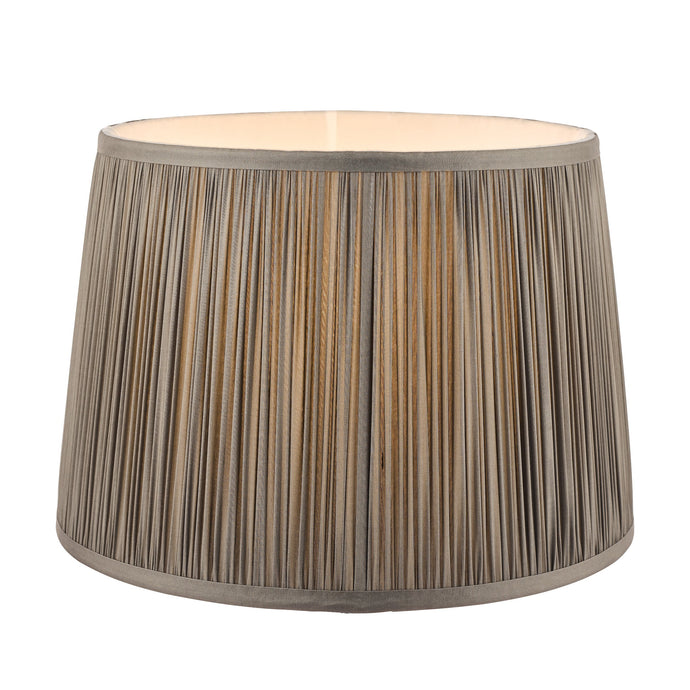 Laura Ashley LA3713804-Q Hemsley Pleated Shade Charcoal 8''