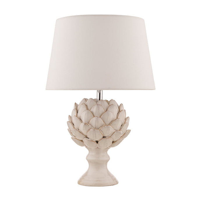 Laura Ashley LA3734605-Q Artichoke 1 Light Ceramic Table Lamp with Shade