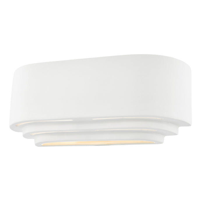 Dar Lighting LAN372 Lando 1 Light Wall Washer White - 36955